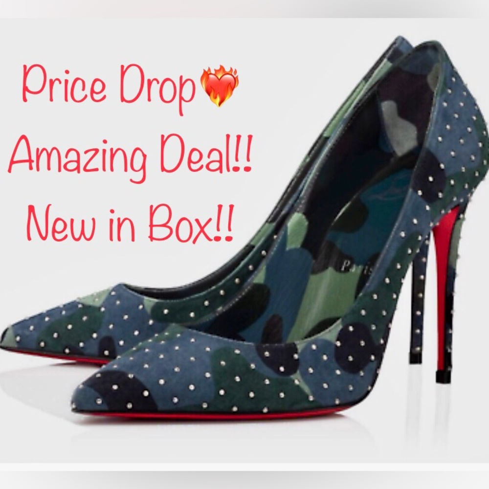 Christian Louboutin Kate Plume 100 NWT ❤️‍🔥 PRICE DROP